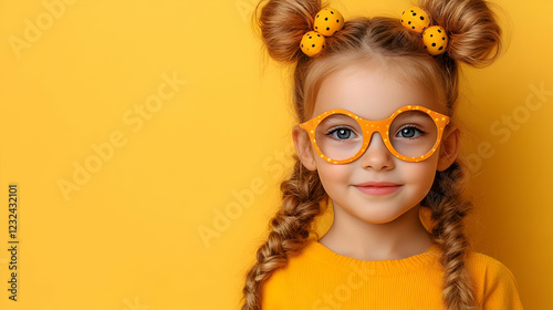 Young Girl with Braids and ...