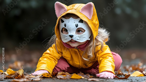 Child in Cat Costume Explor...