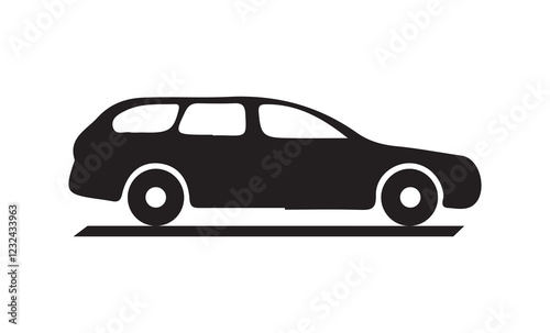 Car vector icon. Private car vector icon. Drive sign for web and apps UI. Car icon black on white background. Stock - vector eps 10
