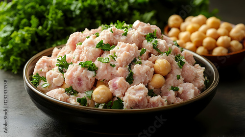 Chopped Meat, Chickpeas, an...