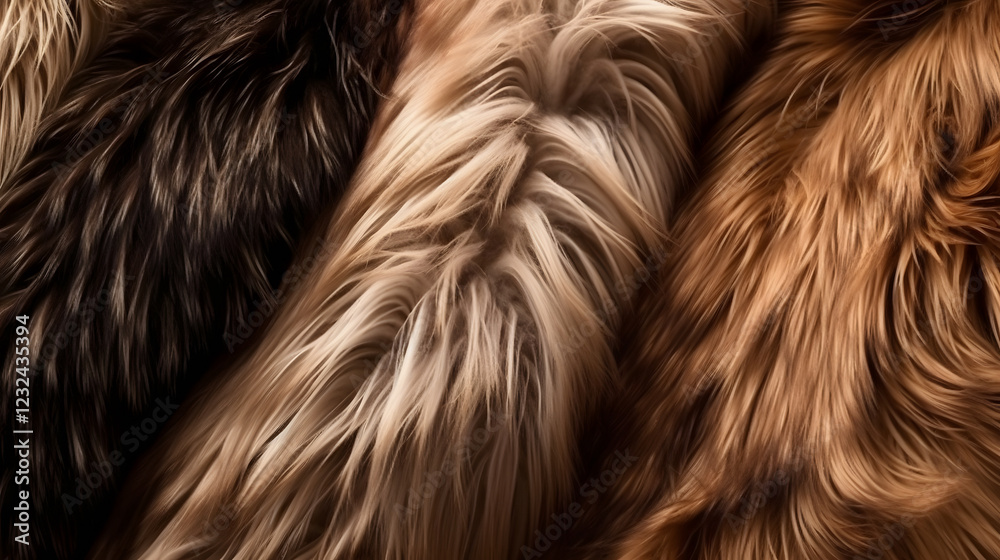 Naklejka premium fur texture background photo