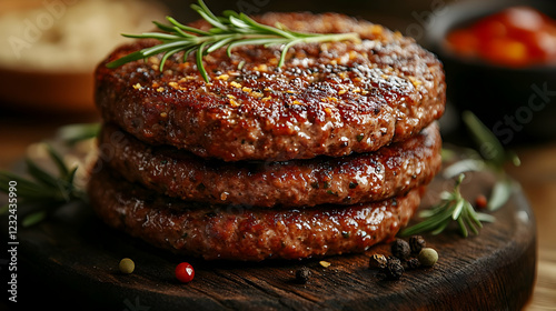 Three Juicy Grilled Patties...
