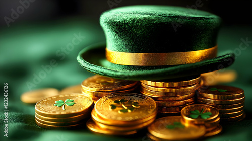 Green Top Hat Sits Atop Sta...