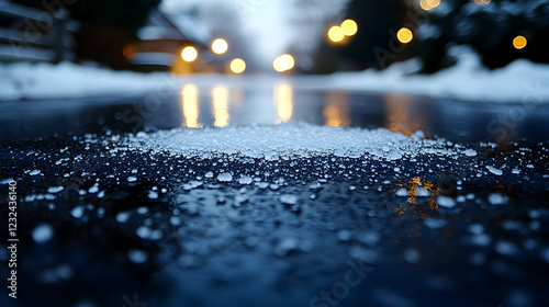 Melting Snow and Ice on Wet...