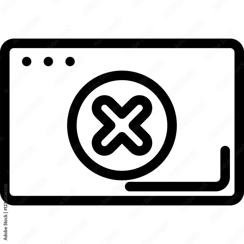 Obraz premium Error Icon