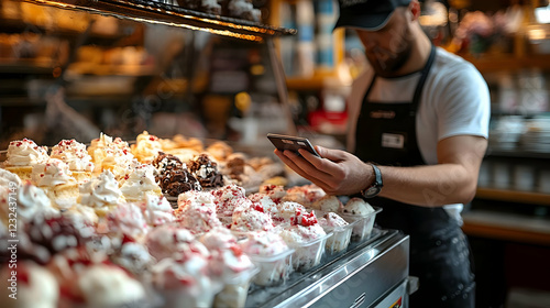 Employee Uses Phone to Phot...
