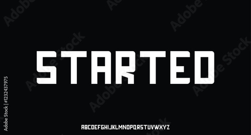 Modern minimal abstract alphabet fonts. Typography technology, electronic, movie, digital, music, future, logo creative font. vector illustration
