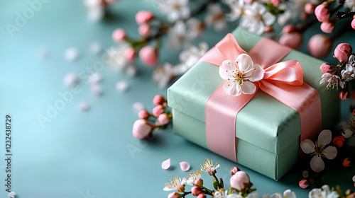 Gift Box Decorated with Pin...