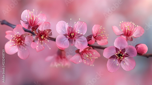 Pink Flowers Blossom Beauti...