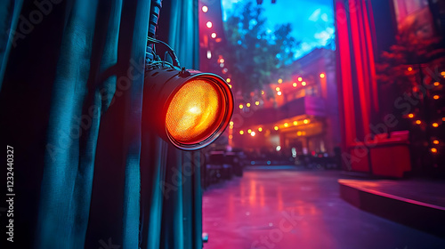 Orange Stage Light Illumina...