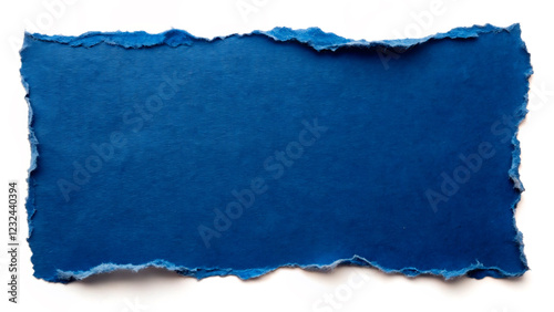 blue torn paper