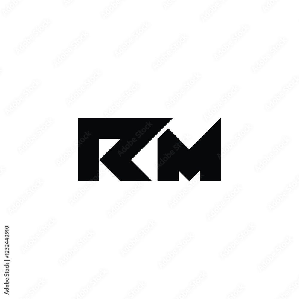 RM monogram logo design letter text name symbol monochrome logotype alphabet character simple logo RM monogram logo design letter text name symbol monochrome logotype alphabet character simple logo