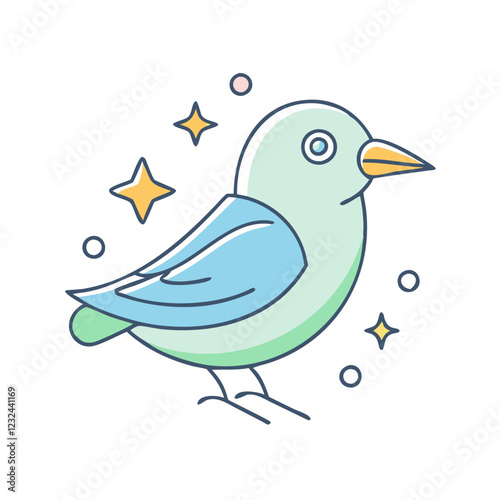 bird icon, bird vector illustration-simple illustration of bird, perfect for bird logos and icons