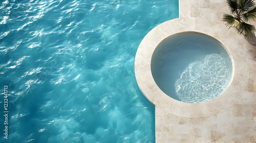 Circular jacuzzi integrates...
