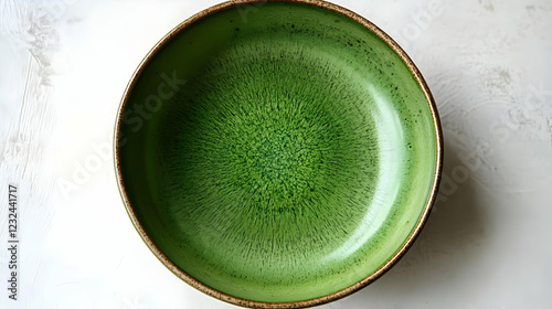 Empty Green Ceramic Bowl Si...