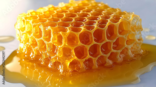 Close-Up of Honeycomb Dripp...