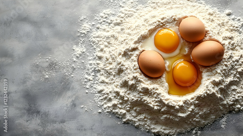 Fresh Eggs and Flour Create...