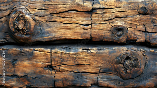Dark Weathered Wood Texture...