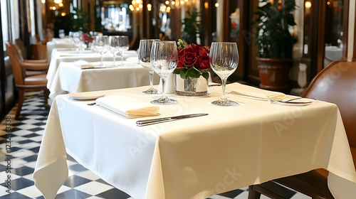 Elegant Restaurant Table Se...