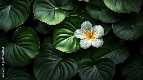 White and Yellow Flower Blo...