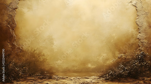 Golden Grunge Background Cr...