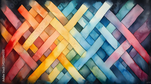 Colorful Interwoven Waterco...