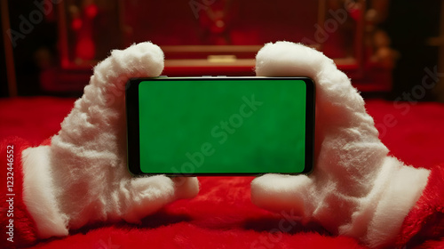 White Gloved Hands Hold Sma...
