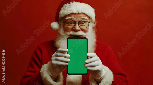 Excited Festive Man in Sant...