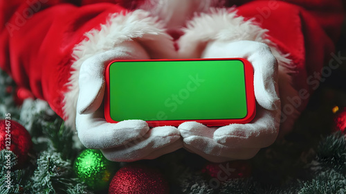 Gloved Hands Hold a Smartph...