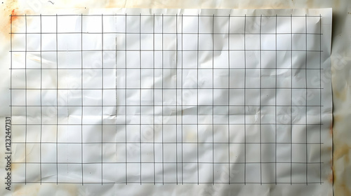 Gridded White Paper Shows F...