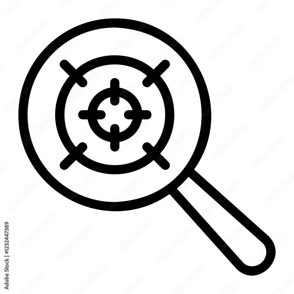 Obraz premium target line icon