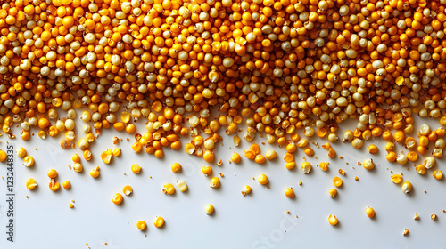 Dried Corn Kernels Scattere...