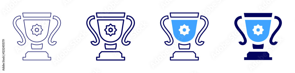 Trophy icon in 4 different styles. Thin Line, Line, Bold, and Bold Line. Duotone style. Editable stroke Trophy icon in 4 different styles. Thin Line, Line, Bold, and Bold Line. Duotone style. Editable stroke