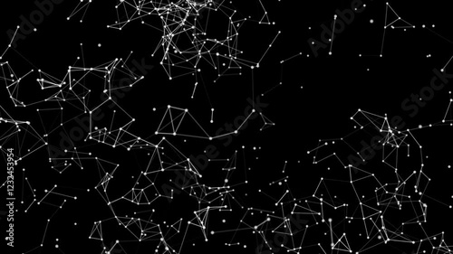 Artificial neural network nodes for solving AI artificial intelligence problems. Motion Animation. Video available in 4K FullHD and HD render footage
