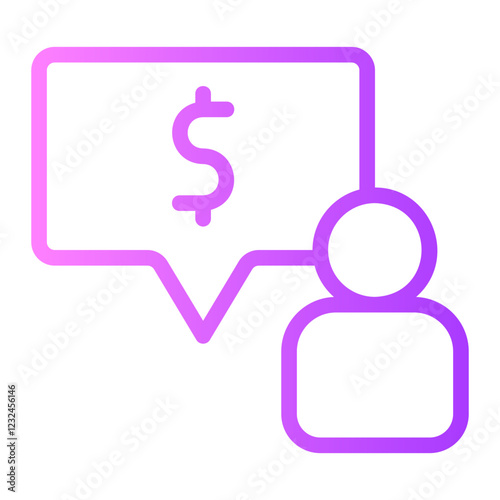 negotiating gradient icon