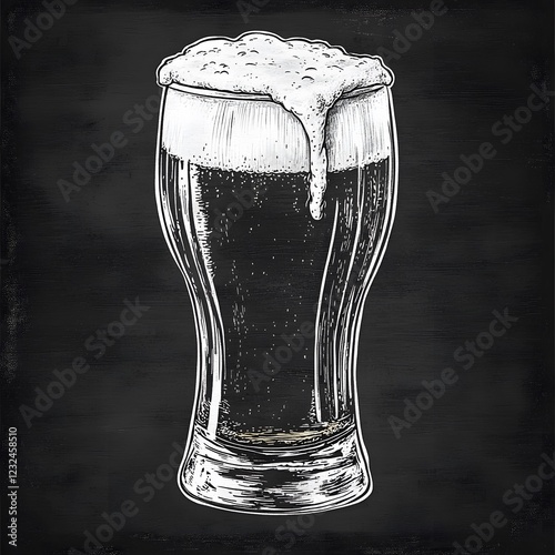 Chalkboard Style Clipart Beer