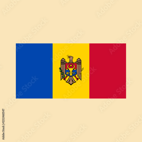 Free Download Flag of Moldova. Color vector illustration. - GFXLoad