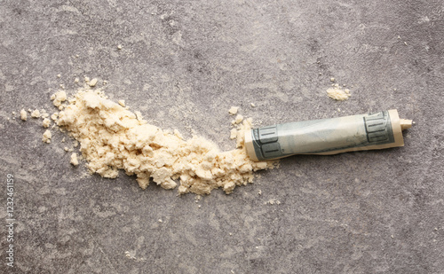 protein powder and dollar .The concept of taking legal sports doping photo