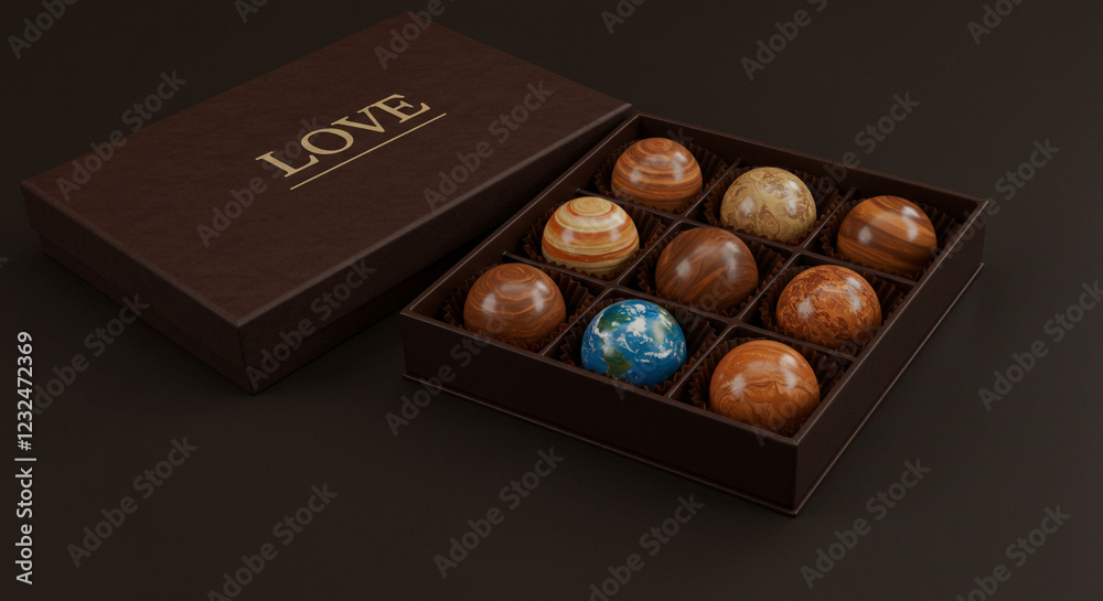 Luxury Love for Valentine, A Box of Exoplanetary Chocolates