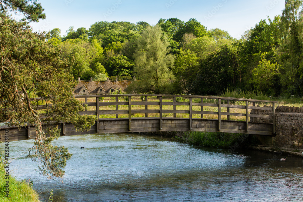 Fototapeta premium Bibury, Arlington Row, England, United Kingdom