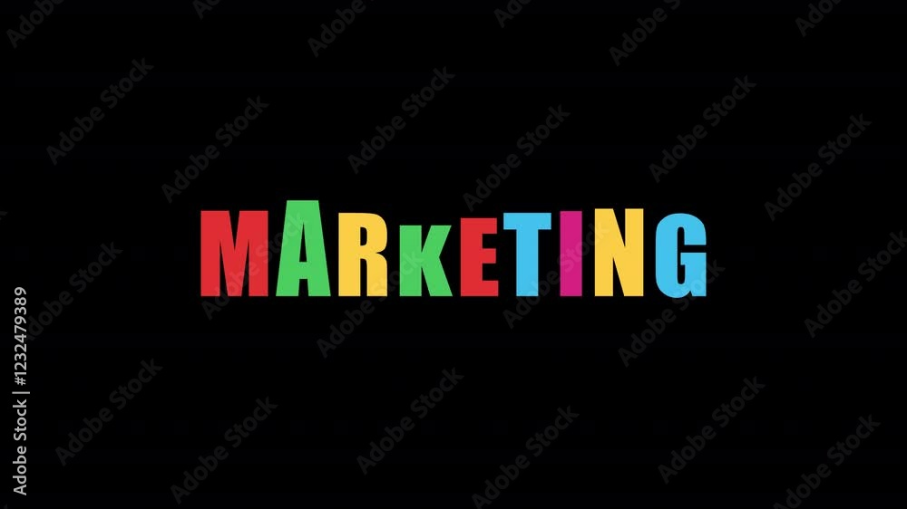 Marketing Text Animation HD On Alpha Marketing Text Animation HD On Alpha