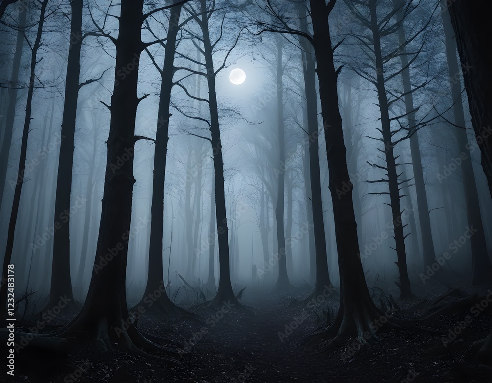 Obraz premium scary forest