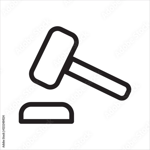 knocker icon on a white background