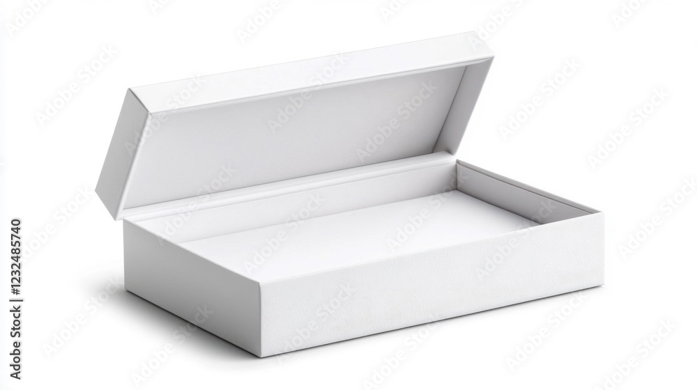 White Box with Magnetic Closure and Empty Inner Space for Products White Box with Magnetic Closure and Empty Inner Space for Products