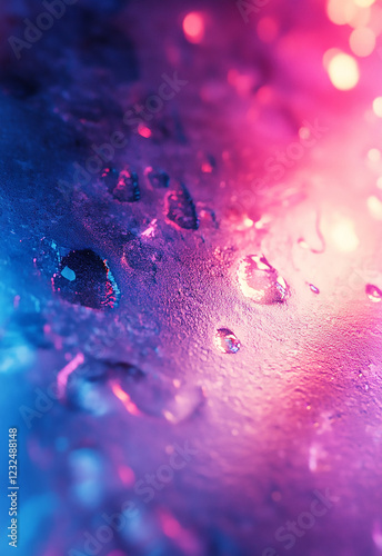 Abstract background of iridescent holographic glass waves, creating a modern and futuristic aesthetic .Pastel color waves for Background