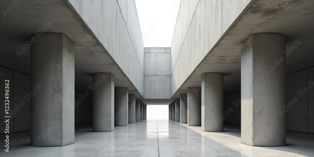 Fototapeta premium Raw Power: The Monumentality of Brutalism