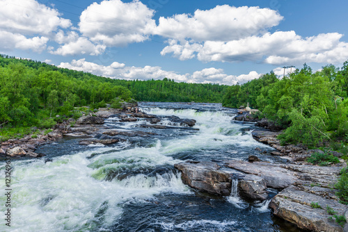 Skoltefossen Wasserfall in Nordnorwegen