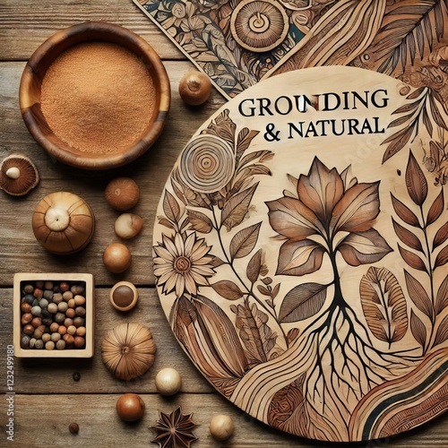 Grounding Natural Emphasizes natural materials and earthy tones