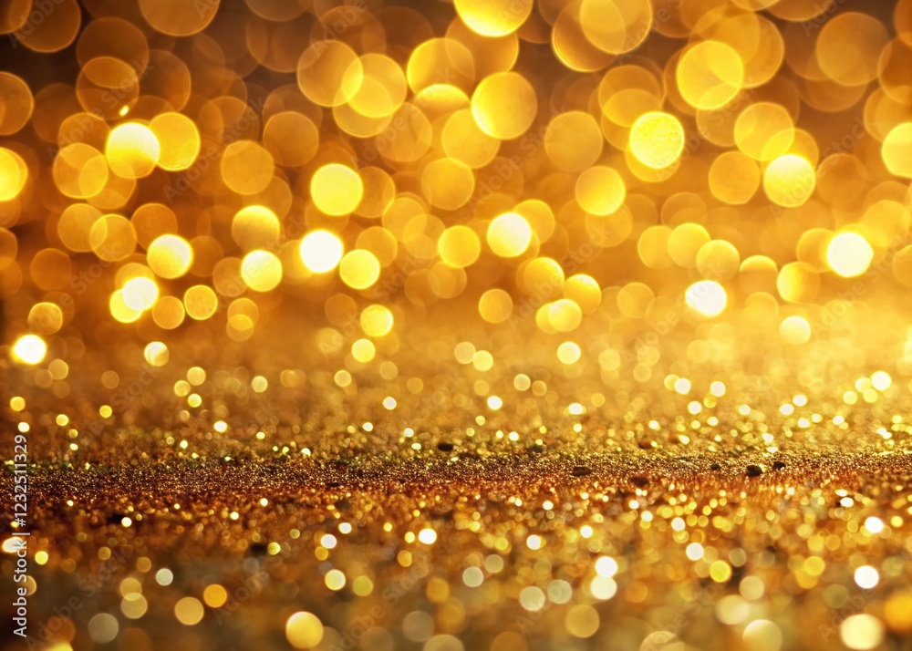 Elegant Gold Background: Shiny Metallic Surface with Bokeh Lights & Radiance - Premium Stock Photo Elegant Gold Background: Shiny Metallic Surface with Bokeh Lights & Radiance - Premium Stock Photo