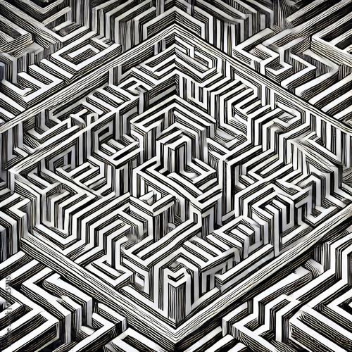 Optical Illusion Maze Mind bending patterns that trick the eye c
